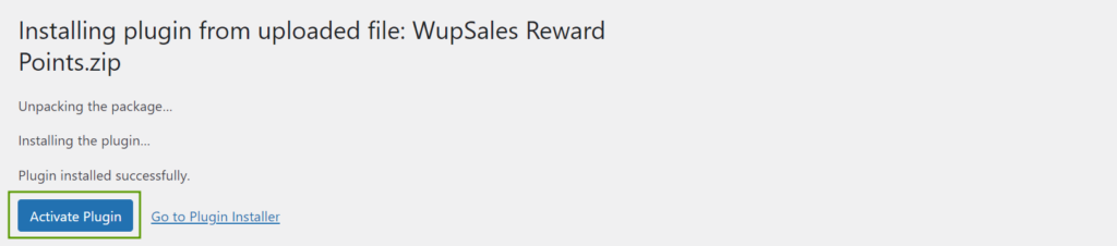 WupSales Reward Points