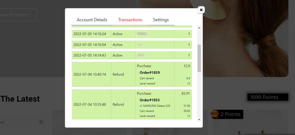 Transaction Details